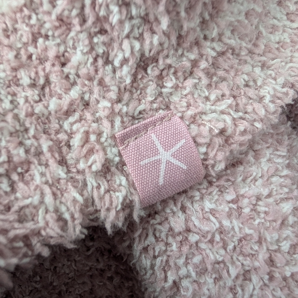 Barefoot Dreams Cozychic Pink Crewneck Sweater Size Medium - Picture 10 of 11